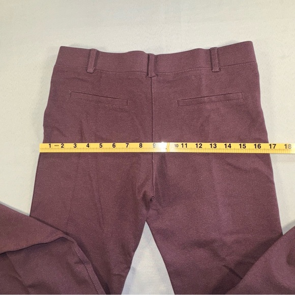 Betabrand Classic Dress Pant Yoga Pant Bootcut Size Medium Heather Burgundy Chic - Picture 9 of 9